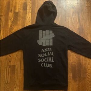 Undefeated x anti social club hoodie size medium